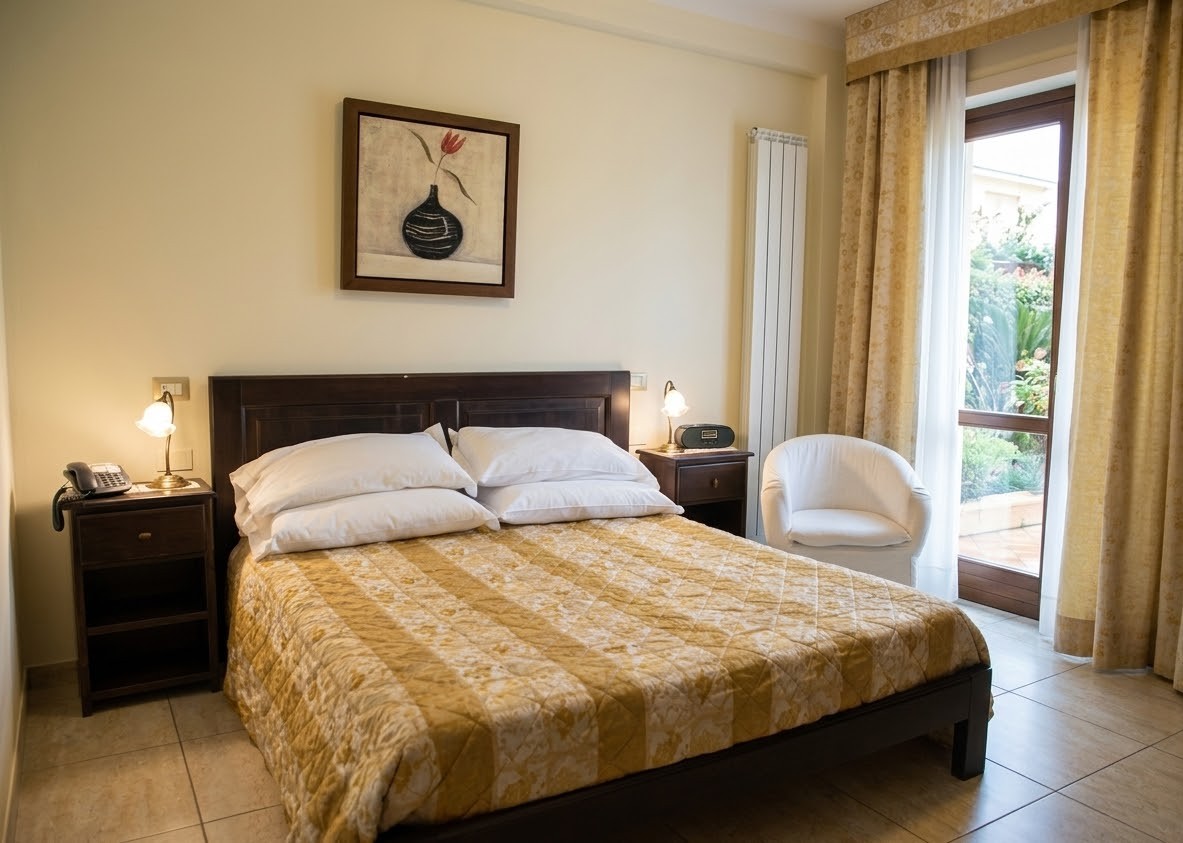 Comfort double room with balcony at Bellavigna, for the New Year package